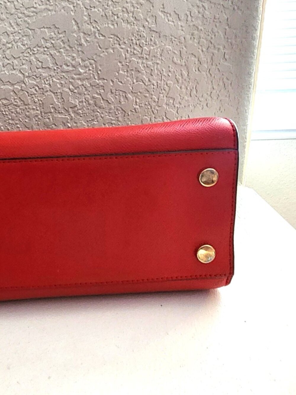 Like New Michael Kors Sylvia Red Leather Shoulder Bag & Wallet - Picture 9 of 16